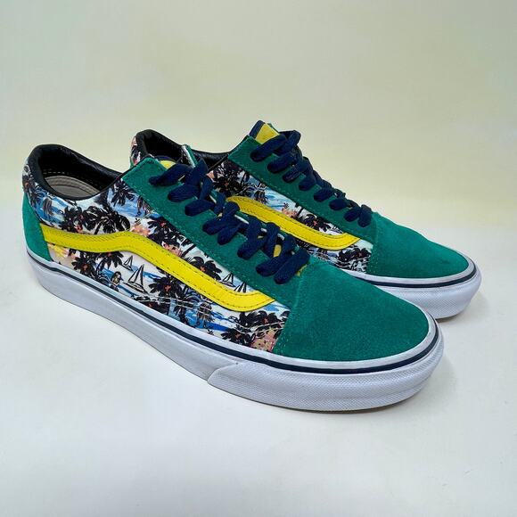 Vans Old Skool Rare Caribbean Men's Sz 9 - Wmns 10 1/2 Green Suede 114.5=I.10.5 - Picture 9 of 13